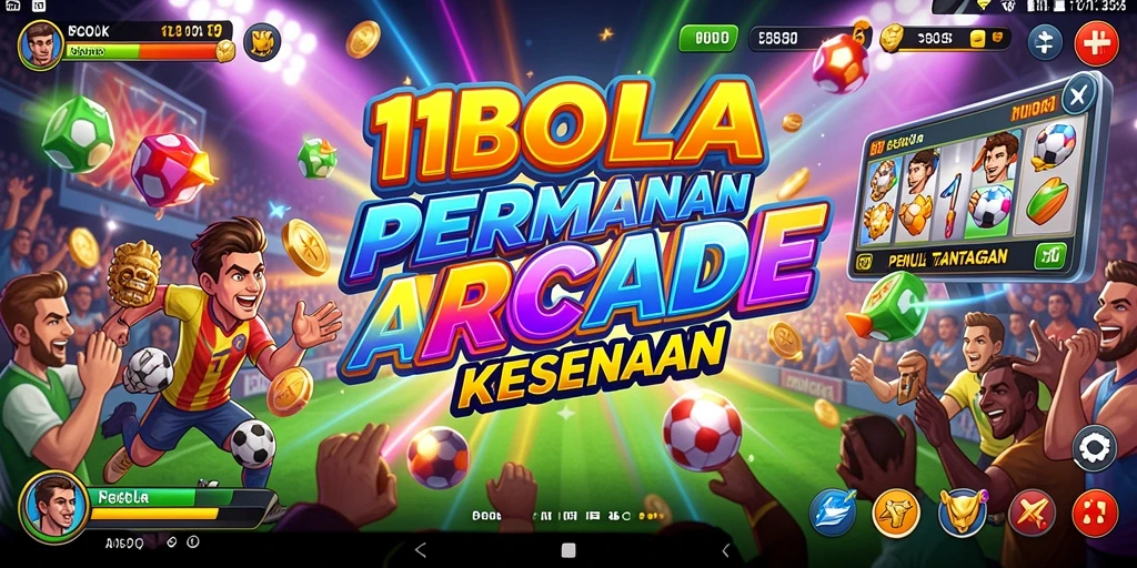 Tampilan gameplay seru dan mendebarkan dalam 11BOLA.