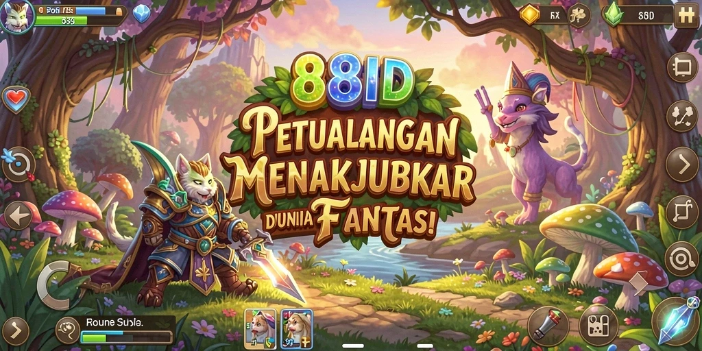 Tampilan gameplay seru di dunia petualangan 88ID.