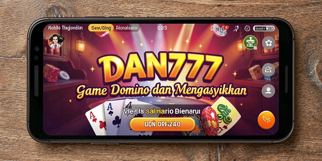 Screenshot gameplay menarik dari DAN777 yang memperlihatkan suasana permainan Domino.