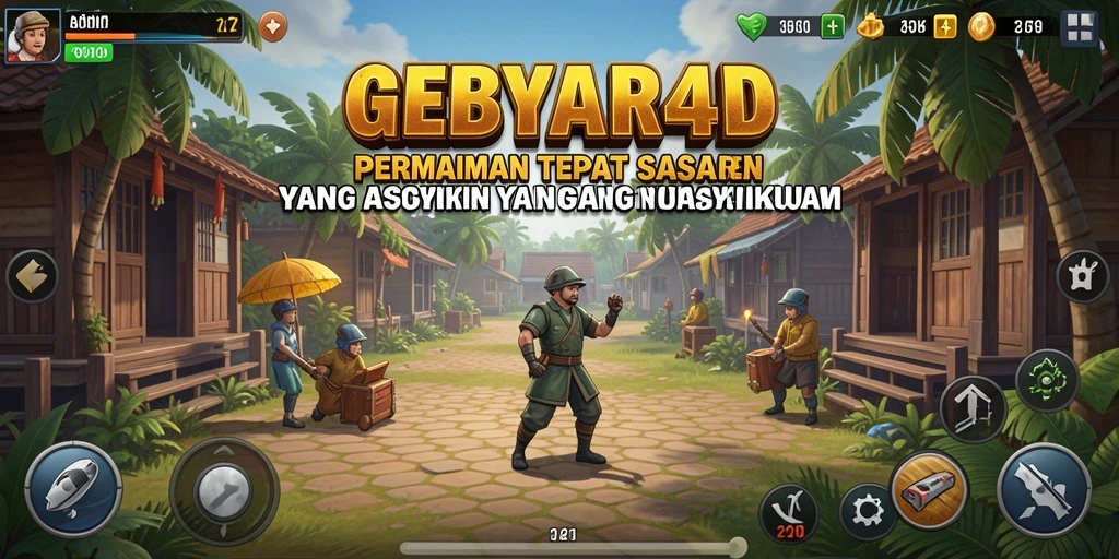 Tampilan menegangkan dari gameplay GEBYAR4D yang seru.