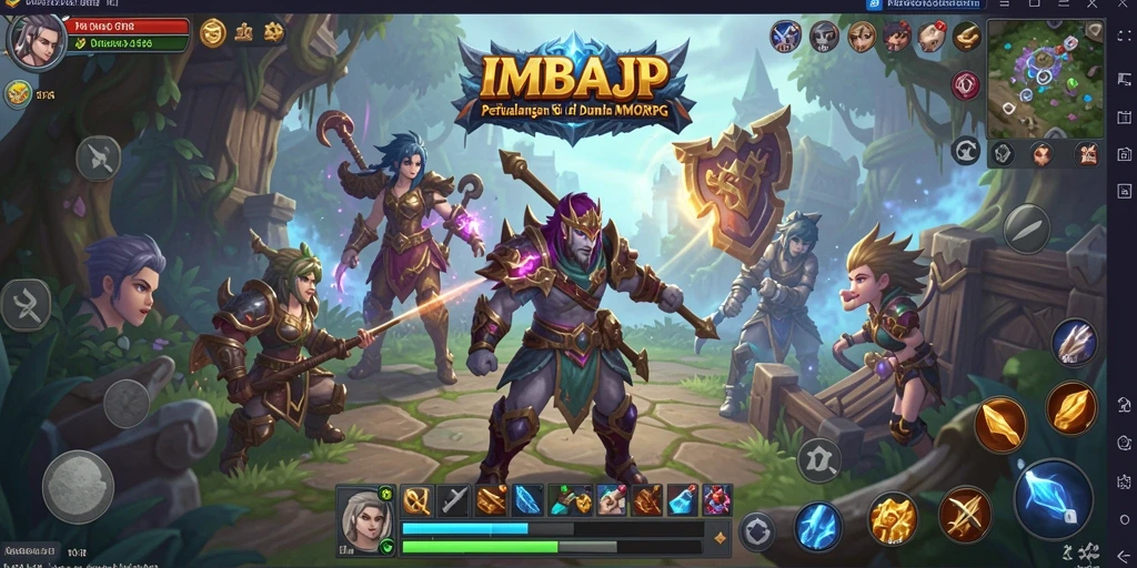 Tangkapan layar gameplay yang menunjukkan aksi seru di IMBAJP.