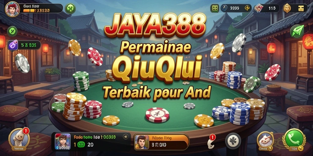 Tampilan gameplay seru dalam aplikasi QiuQiu JAYA388.