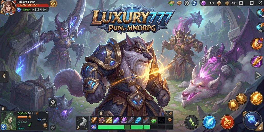 Gameplay LUXURY777 yang seru dengan aksi pertarungan yang mendebarkan.