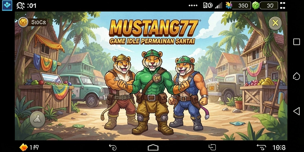 Screenshot utama MUSTANG77 menunjukkan gameplay yang membuat ketagihan.