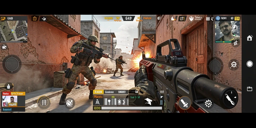 Gameplay OJA89 menunjukkan aksi penembakan yang intens.