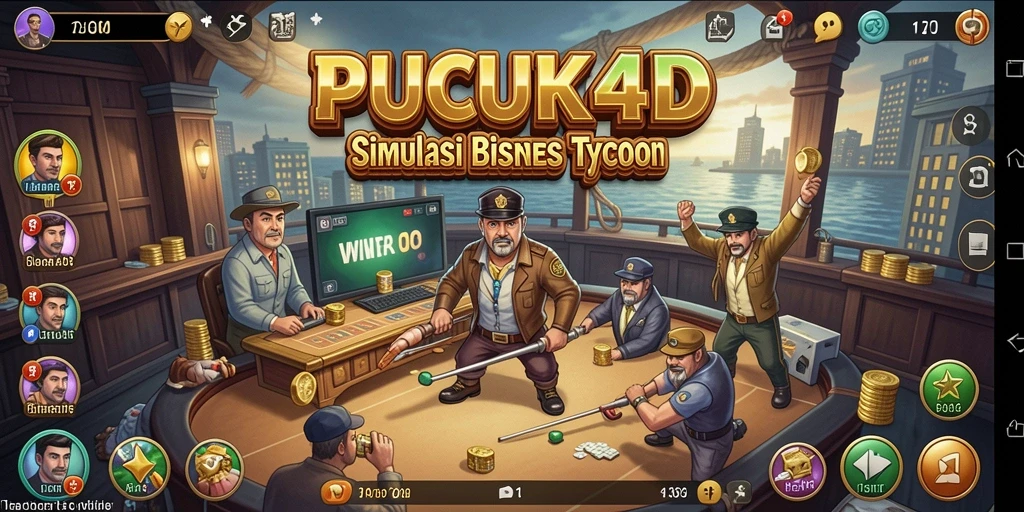 Tampilan gameplay PUCUK4D yang menawan dan menarik dalam dunia Tycoon.