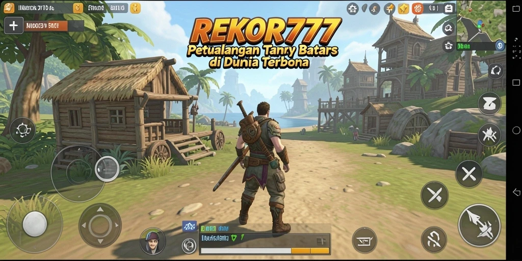 Tangkapan layar gameplay REKOR777 yang menampilkan eksplorasi dunia terbuka.