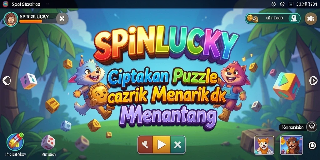 Tampilan gameplay menarik dari SPINLUCKY menunjukkan tingkat kesulitan yang bervariasi.